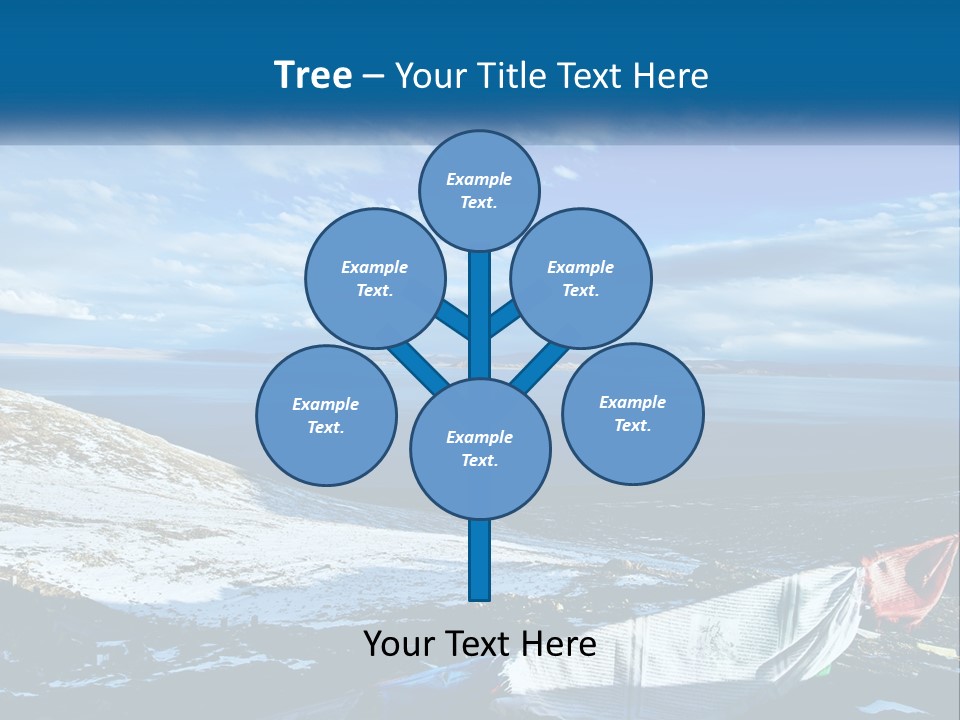 A Blue Sky With Clouds Over A Body Of Water PowerPoint Template