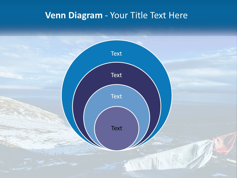 A Blue Sky With Clouds Over A Body Of Water PowerPoint Template