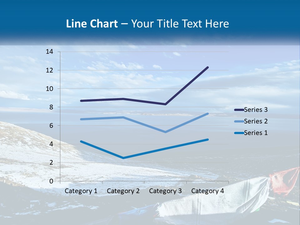 A Blue Sky With Clouds Over A Body Of Water PowerPoint Template