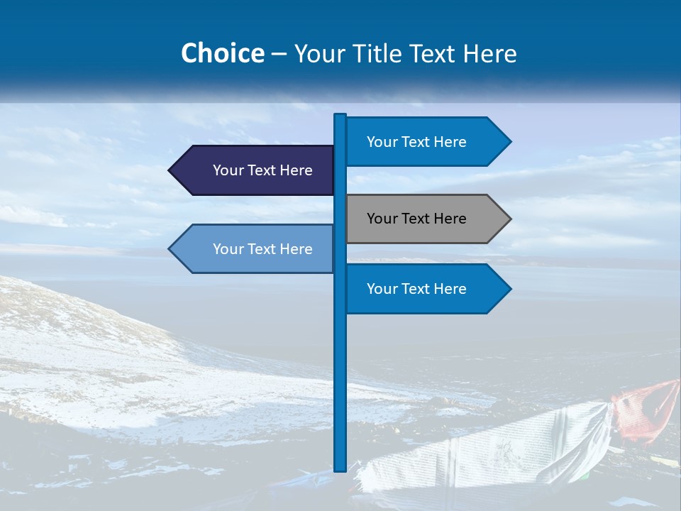 A Blue Sky With Clouds Over A Body Of Water PowerPoint Template