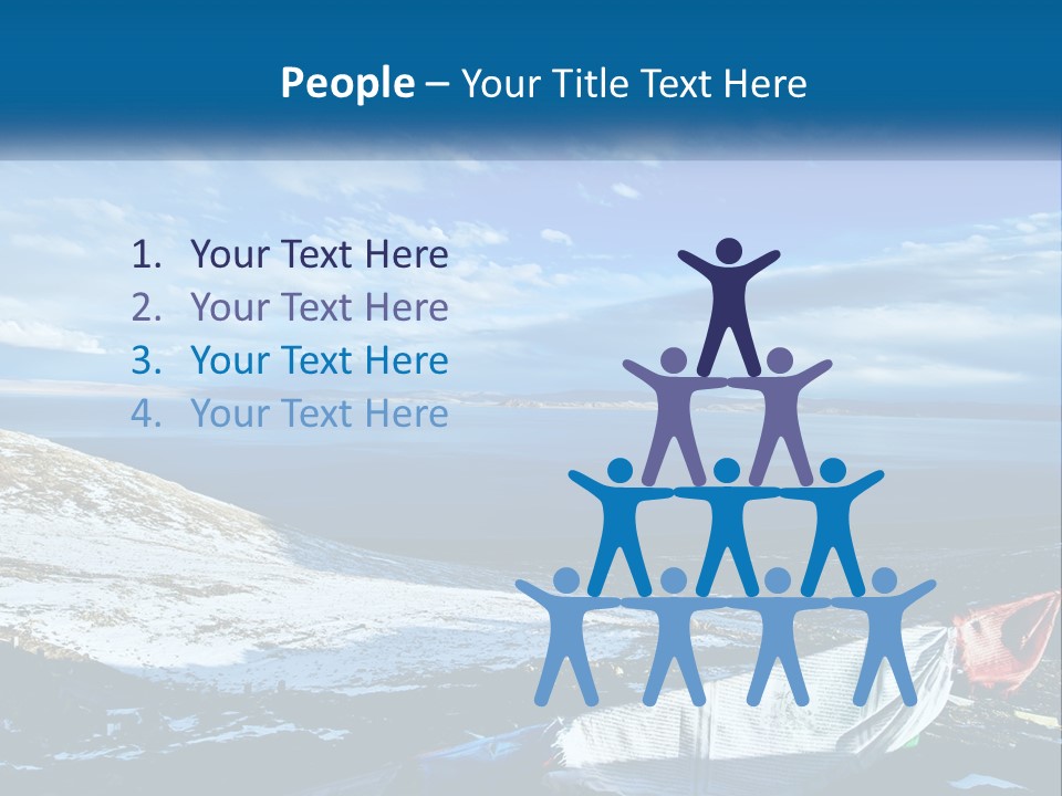 A Blue Sky With Clouds Over A Body Of Water PowerPoint Template