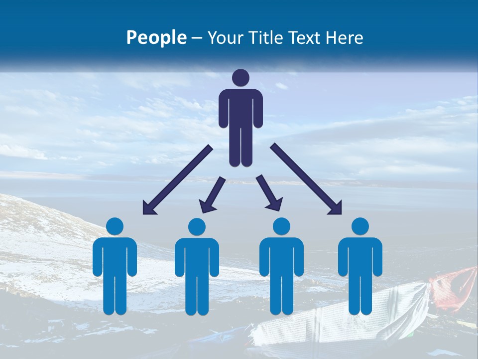 A Blue Sky With Clouds Over A Body Of Water PowerPoint Template