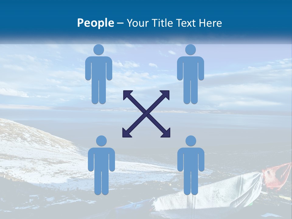 A Blue Sky With Clouds Over A Body Of Water PowerPoint Template