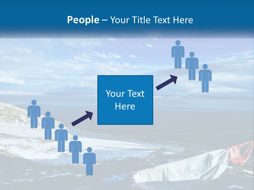 A Blue Sky With Clouds Over A Body Of Water PowerPoint Template