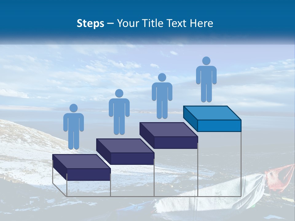 A Blue Sky With Clouds Over A Body Of Water PowerPoint Template