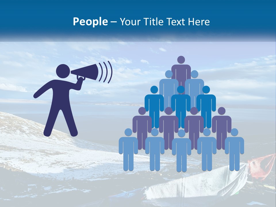 A Blue Sky With Clouds Over A Body Of Water PowerPoint Template