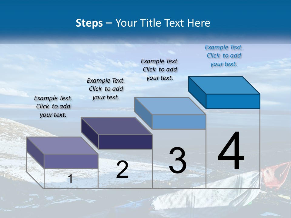 A Blue Sky With Clouds Over A Body Of Water PowerPoint Template