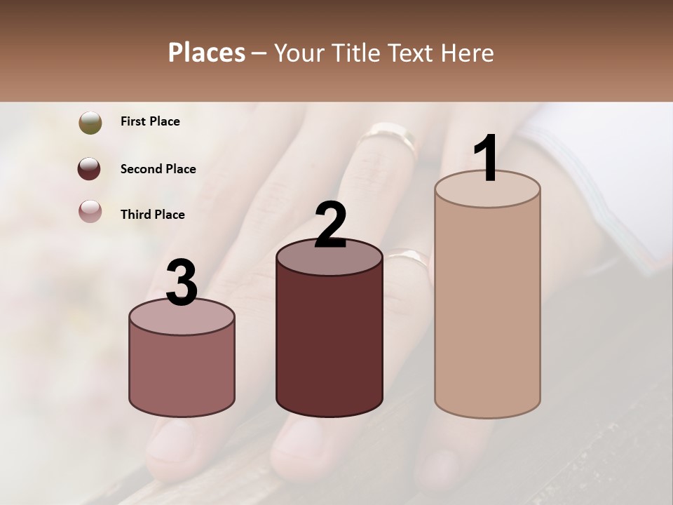 A Couple Holding Hands With Wedding Rings On Them PowerPoint Template