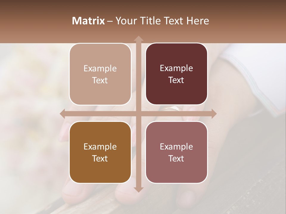 A Couple Holding Hands With Wedding Rings On Them PowerPoint Template