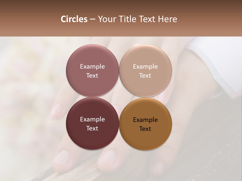 A Couple Holding Hands With Wedding Rings On Them PowerPoint Template