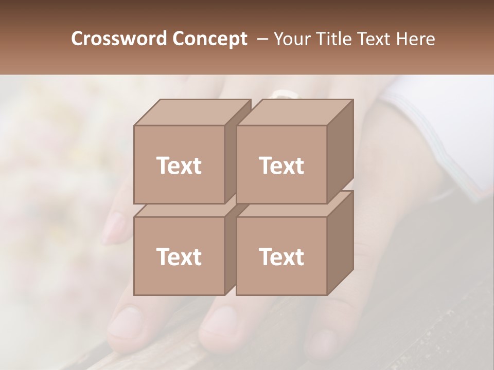 A Couple Holding Hands With Wedding Rings On Them PowerPoint Template