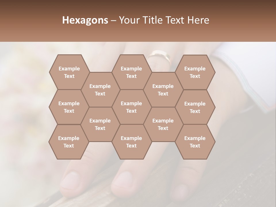 A Couple Holding Hands With Wedding Rings On Them PowerPoint Template