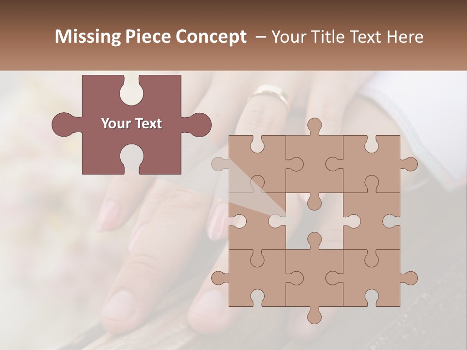 A Couple Holding Hands With Wedding Rings On Them PowerPoint Template