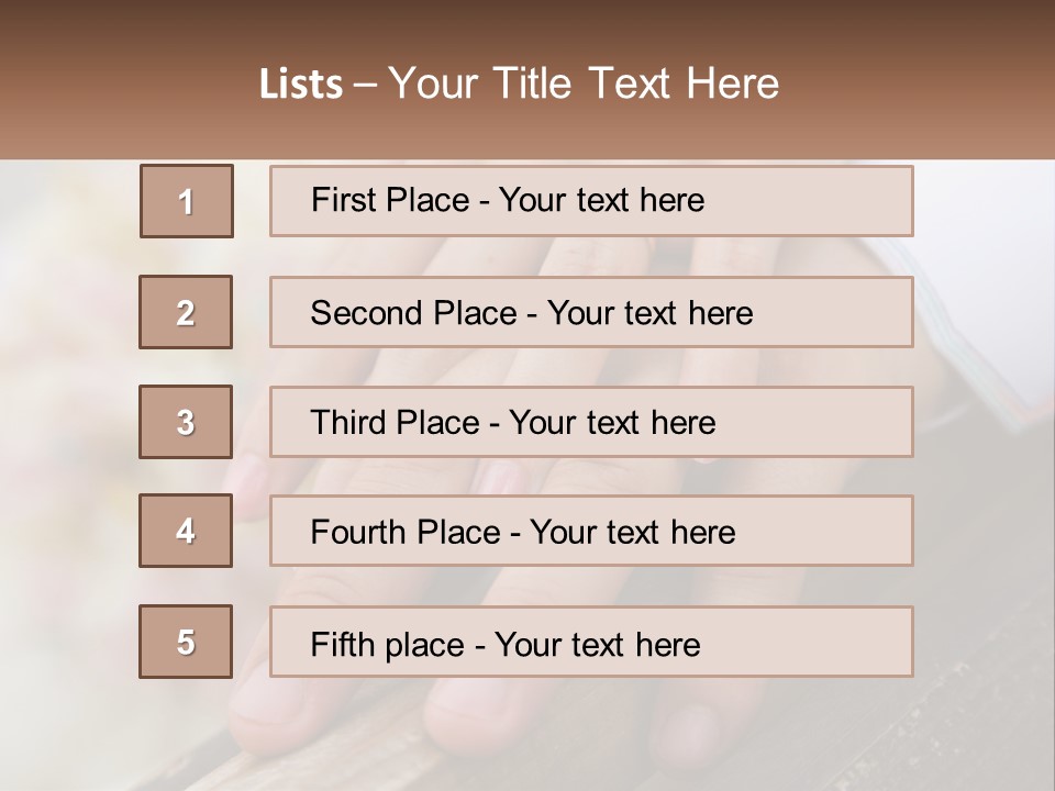 A Couple Holding Hands With Wedding Rings On Them PowerPoint Template