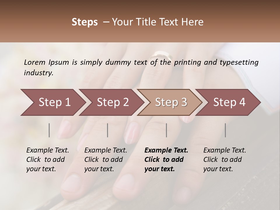 A Couple Holding Hands With Wedding Rings On Them PowerPoint Template