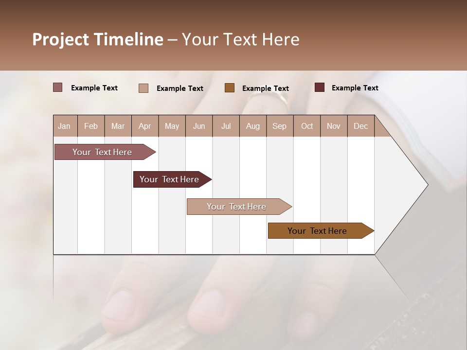 A Couple Holding Hands With Wedding Rings On Them PowerPoint Template