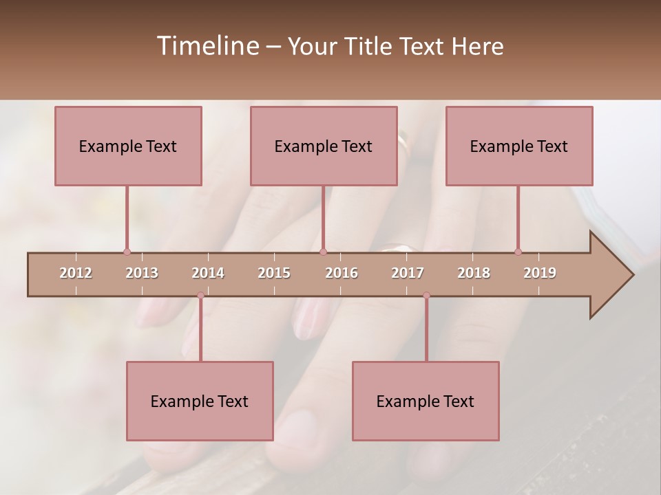 A Couple Holding Hands With Wedding Rings On Them PowerPoint Template