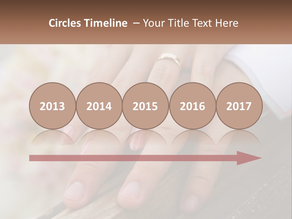 A Couple Holding Hands With Wedding Rings On Them PowerPoint Template