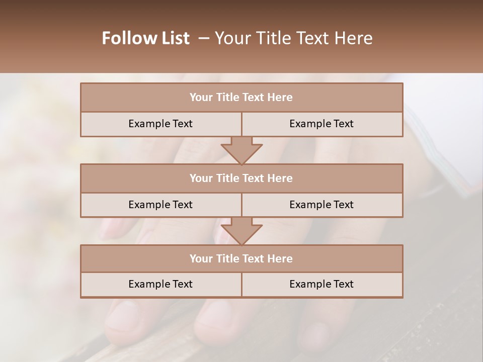 A Couple Holding Hands With Wedding Rings On Them PowerPoint Template