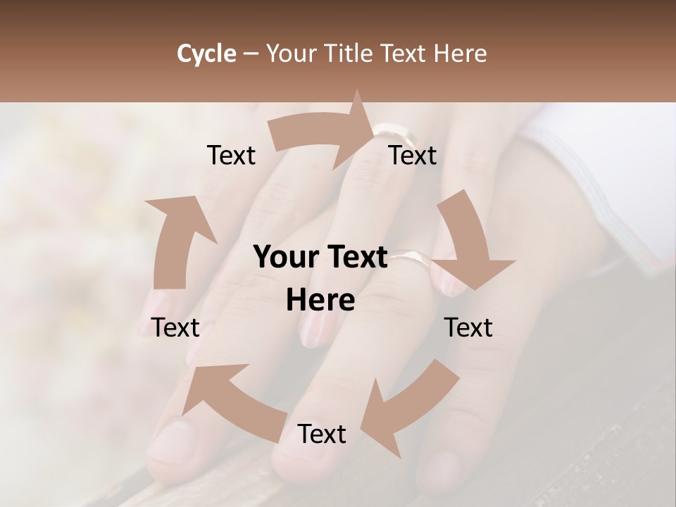 A Couple Holding Hands With Wedding Rings On Them PowerPoint Template