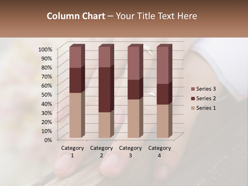 A Couple Holding Hands With Wedding Rings On Them PowerPoint Template
