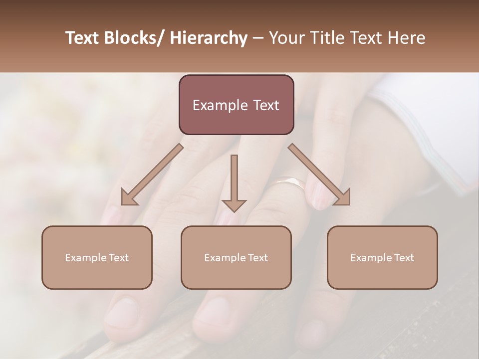 A Couple Holding Hands With Wedding Rings On Them PowerPoint Template