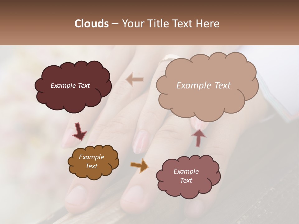 A Couple Holding Hands With Wedding Rings On Them PowerPoint Template