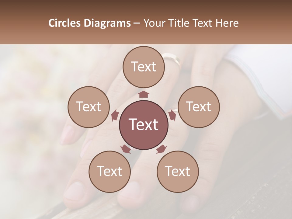 A Couple Holding Hands With Wedding Rings On Them PowerPoint Template