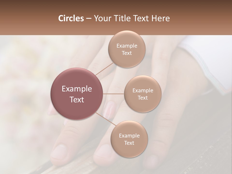 A Couple Holding Hands With Wedding Rings On Them PowerPoint Template