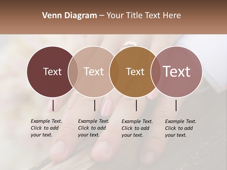 A Couple Holding Hands With Wedding Rings On Them PowerPoint Template