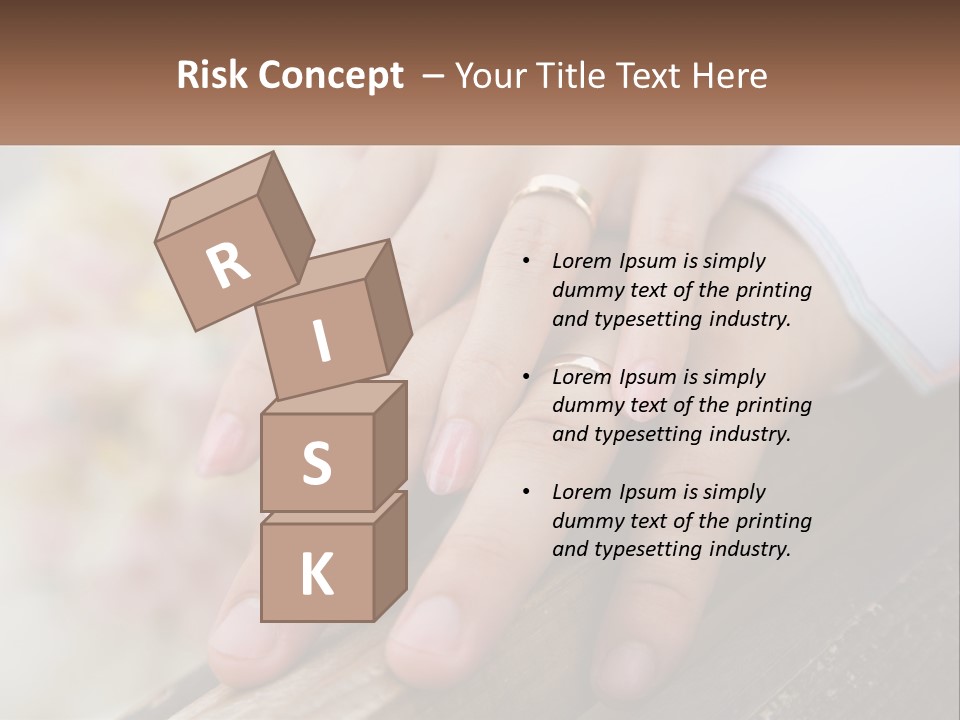 A Couple Holding Hands With Wedding Rings On Them PowerPoint Template