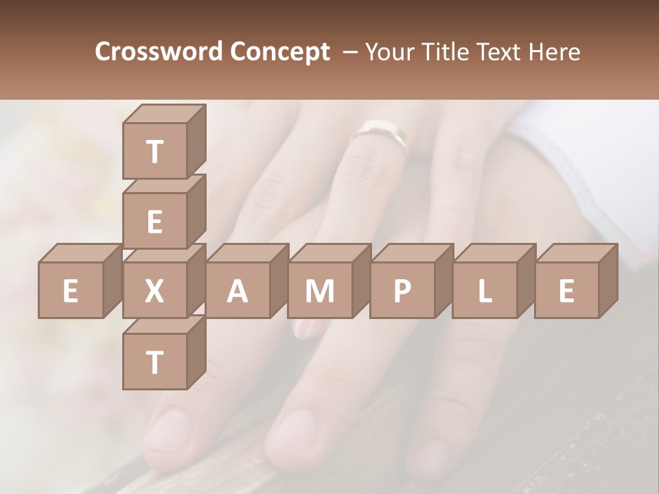 A Couple Holding Hands With Wedding Rings On Them PowerPoint Template