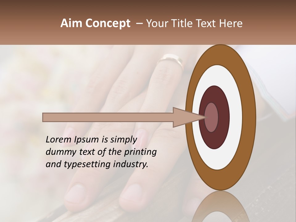 A Couple Holding Hands With Wedding Rings On Them PowerPoint Template