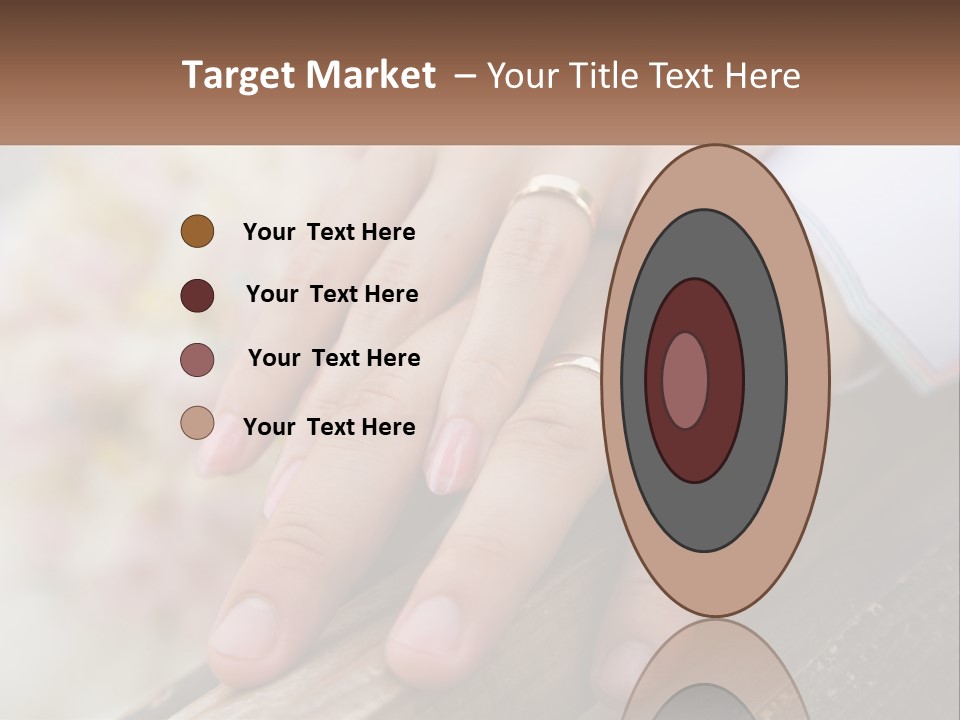 A Couple Holding Hands With Wedding Rings On Them PowerPoint Template