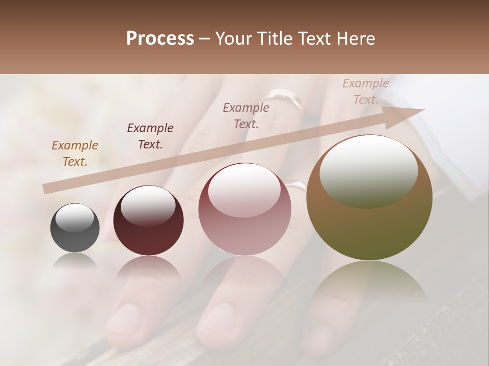 A Couple Holding Hands With Wedding Rings On Them PowerPoint Template