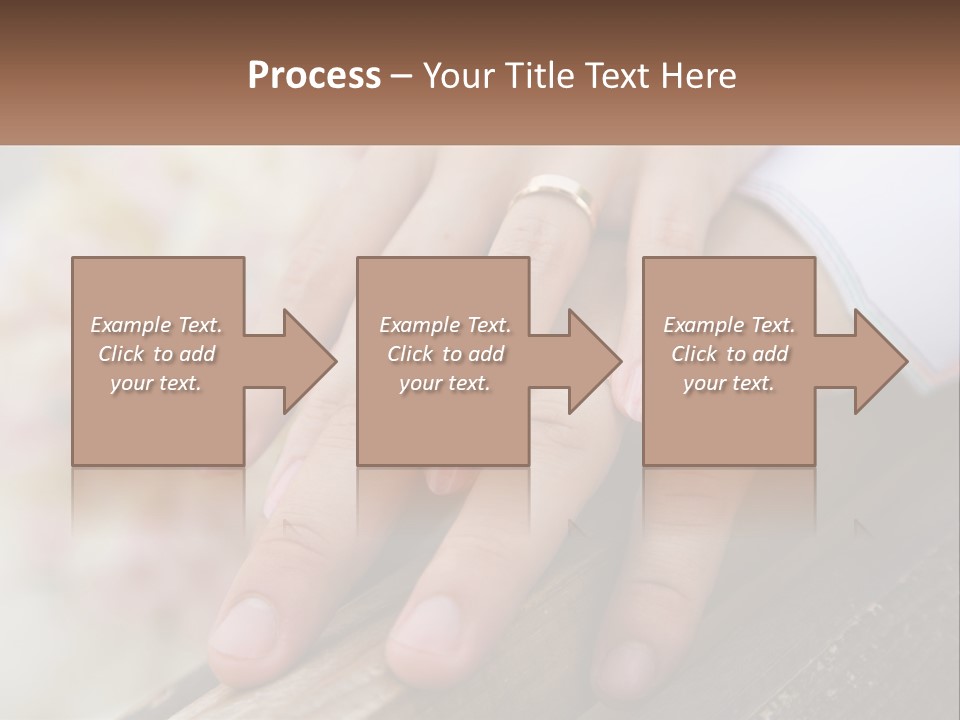 A Couple Holding Hands With Wedding Rings On Them PowerPoint Template