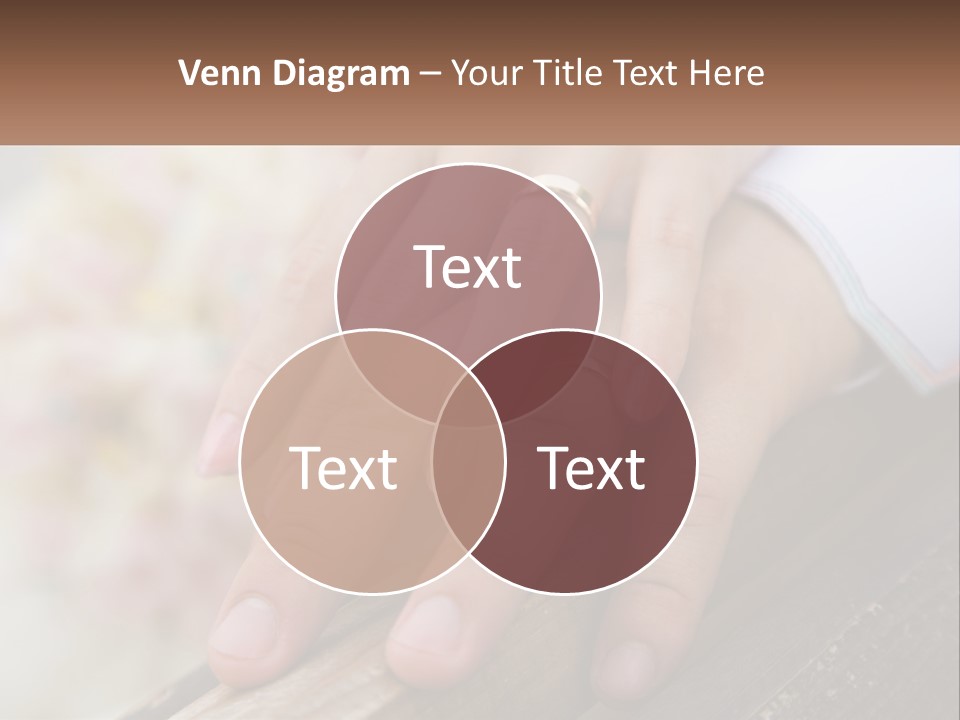 A Couple Holding Hands With Wedding Rings On Them PowerPoint Template