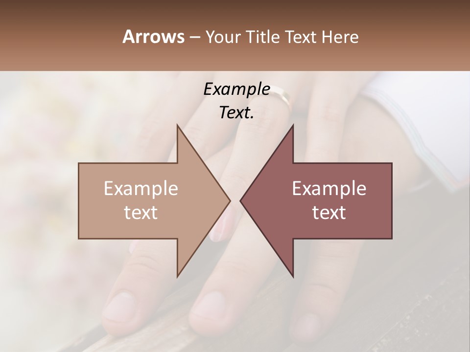 A Couple Holding Hands With Wedding Rings On Them PowerPoint Template