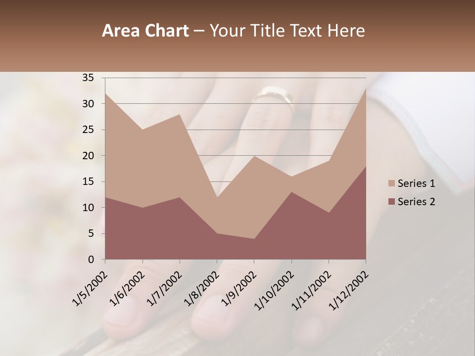 A Couple Holding Hands With Wedding Rings On Them PowerPoint Template