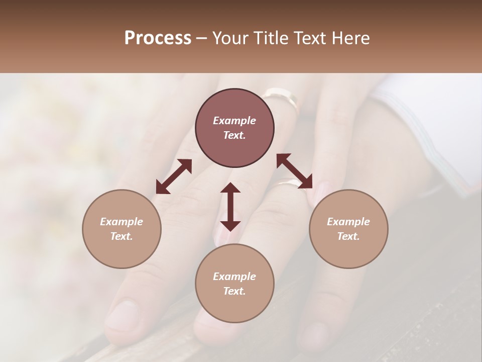 A Couple Holding Hands With Wedding Rings On Them PowerPoint Template