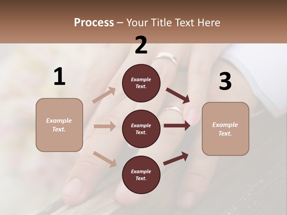 A Couple Holding Hands With Wedding Rings On Them PowerPoint Template