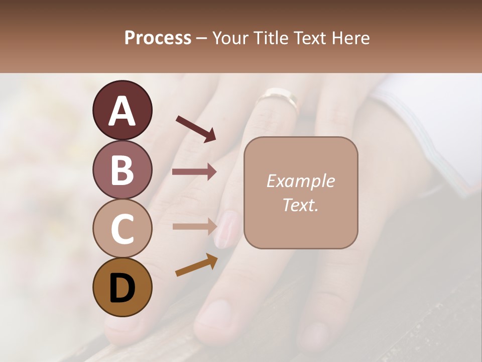 A Couple Holding Hands With Wedding Rings On Them PowerPoint Template