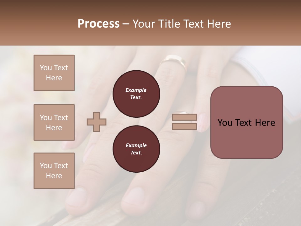 A Couple Holding Hands With Wedding Rings On Them PowerPoint Template