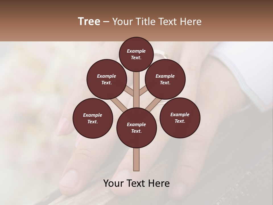 A Couple Holding Hands With Wedding Rings On Them PowerPoint Template