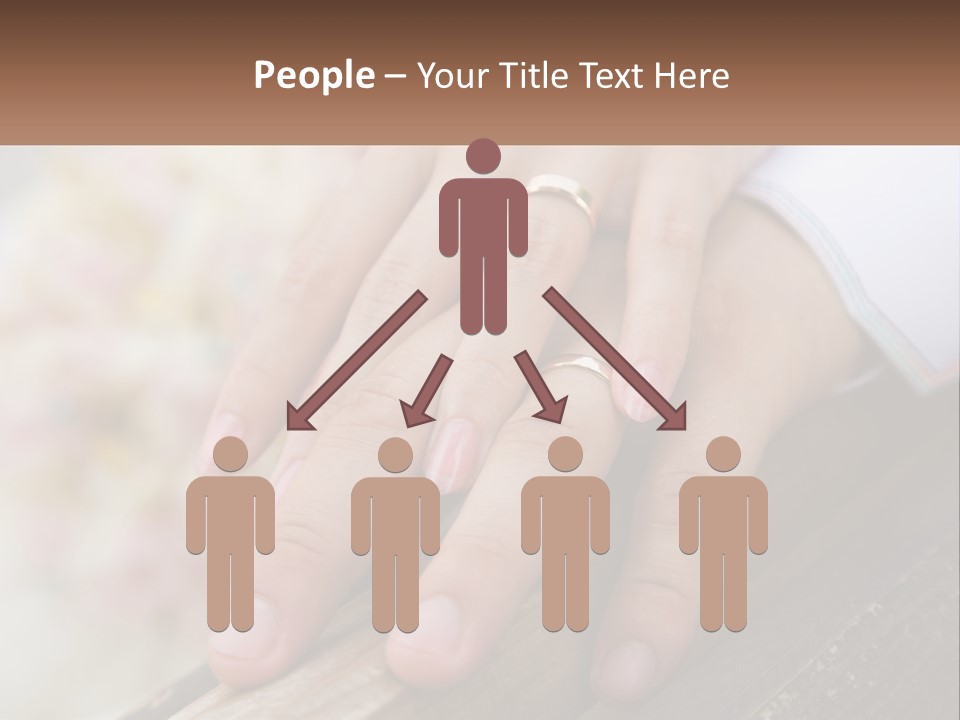 A Couple Holding Hands With Wedding Rings On Them PowerPoint Template