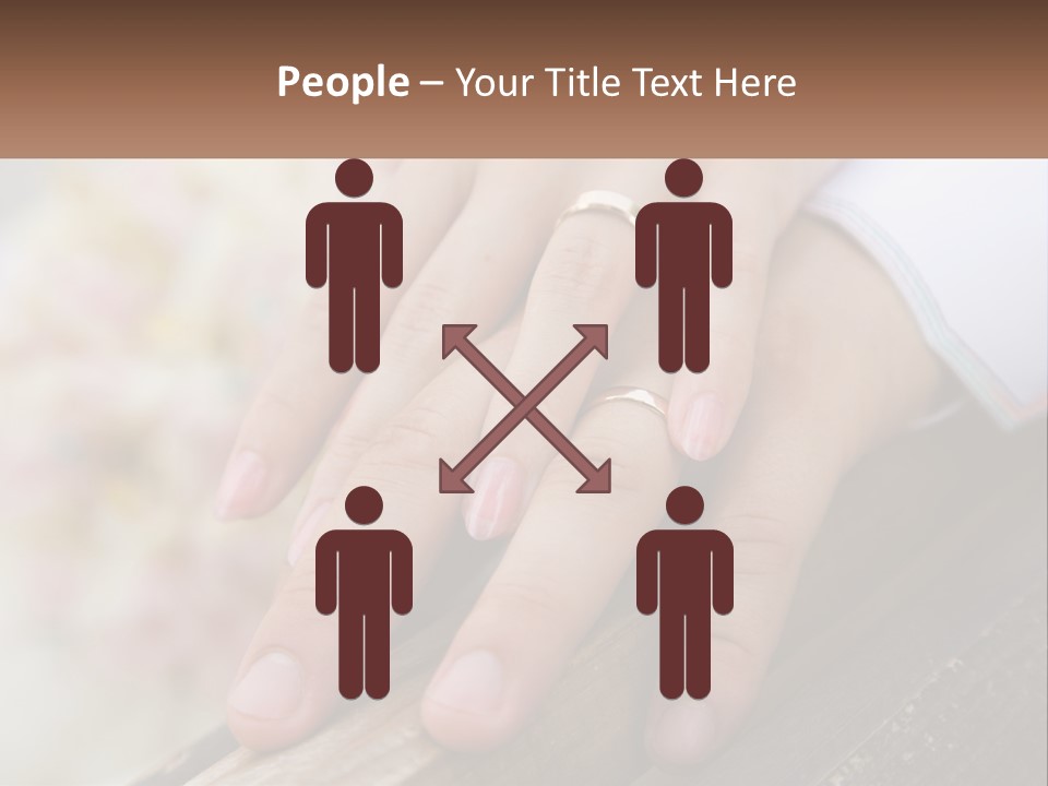 A Couple Holding Hands With Wedding Rings On Them PowerPoint Template
