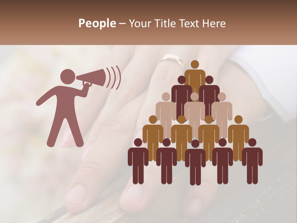 A Couple Holding Hands With Wedding Rings On Them PowerPoint Template