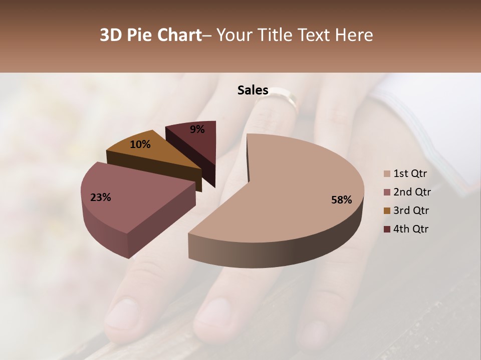 A Couple Holding Hands With Wedding Rings On Them PowerPoint Template