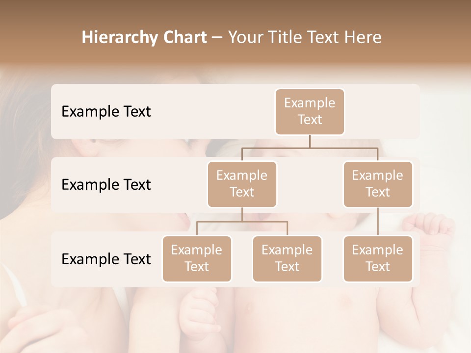 A Woman Laying In Bed Next To A Baby PowerPoint Template