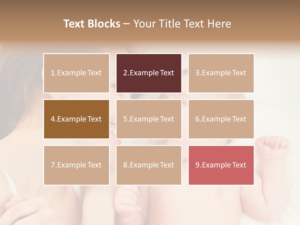 A Woman Laying In Bed Next To A Baby PowerPoint Template